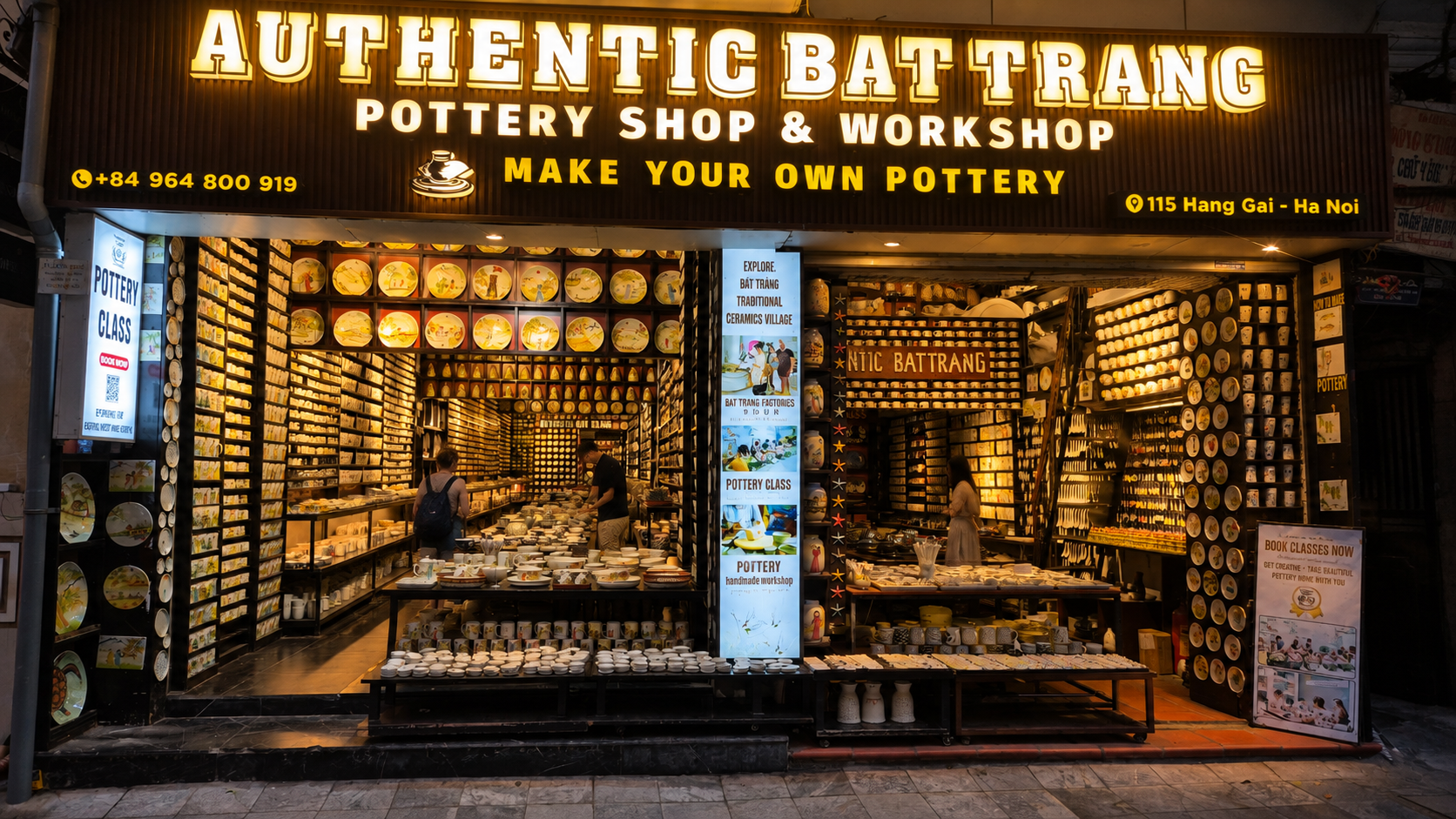 authentic bat trang hanoi old quarter - 115 Hang gai str