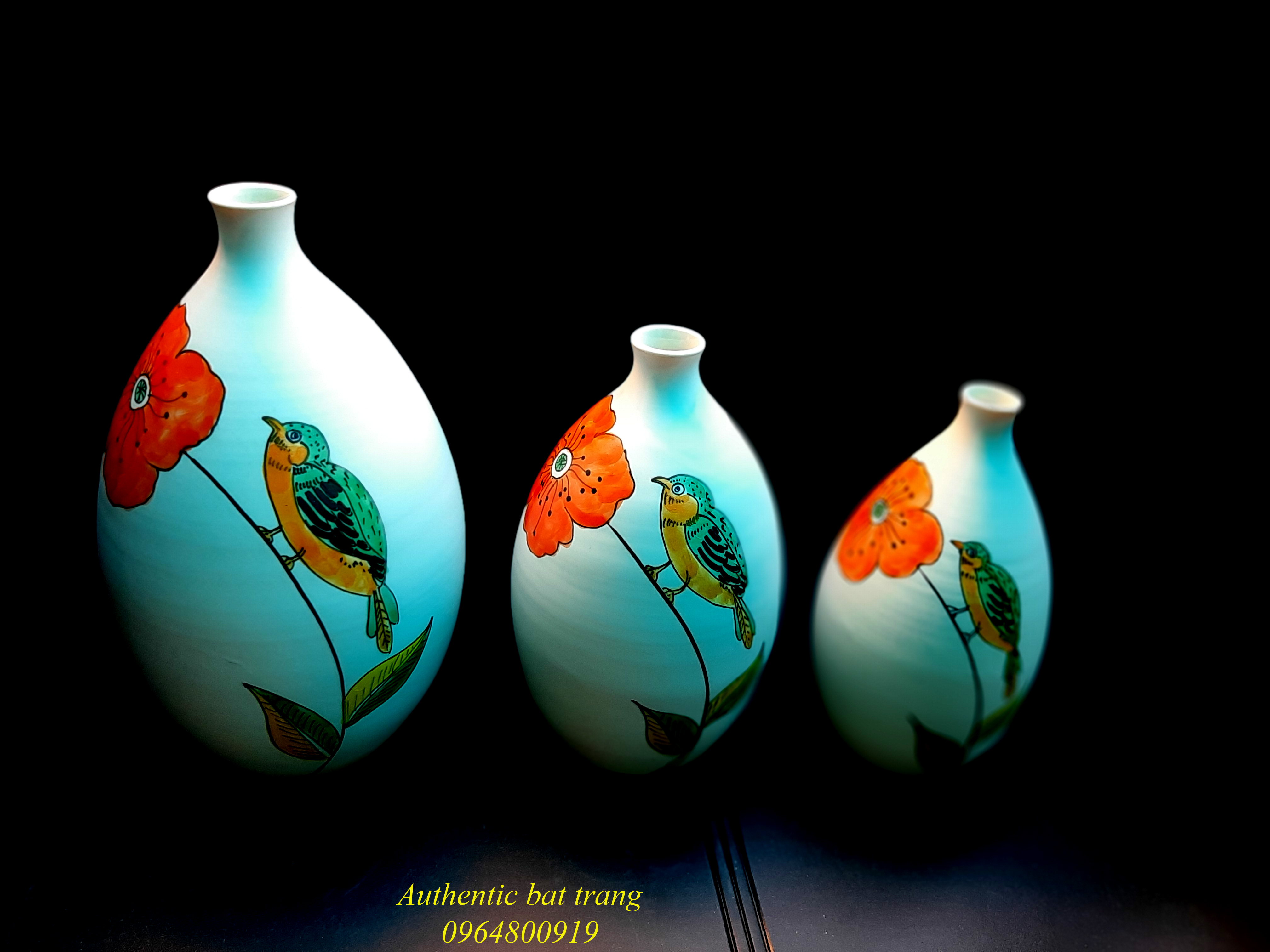 Ceramics home decor vase set- bộ bình trang trí gốm sứ tuyệt đẹp
