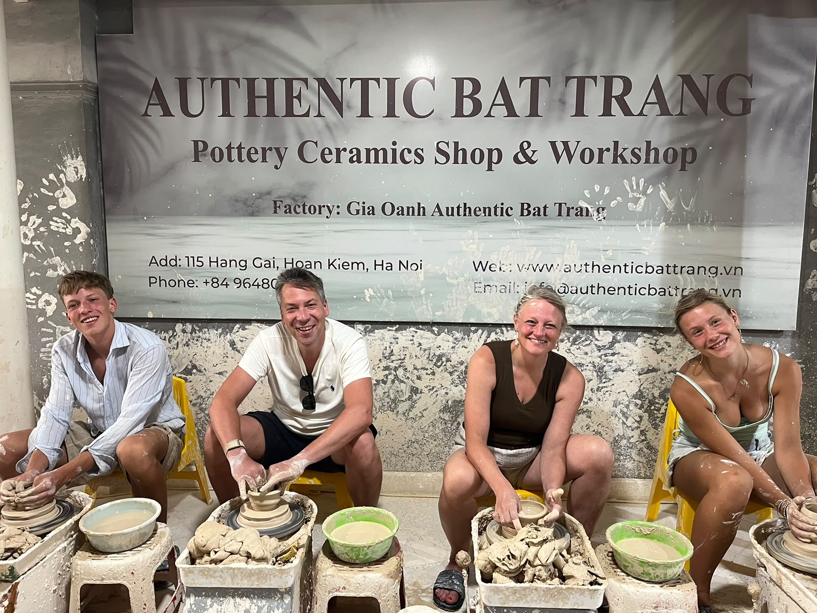 Bat trang pottery class in Hanoi old quarter