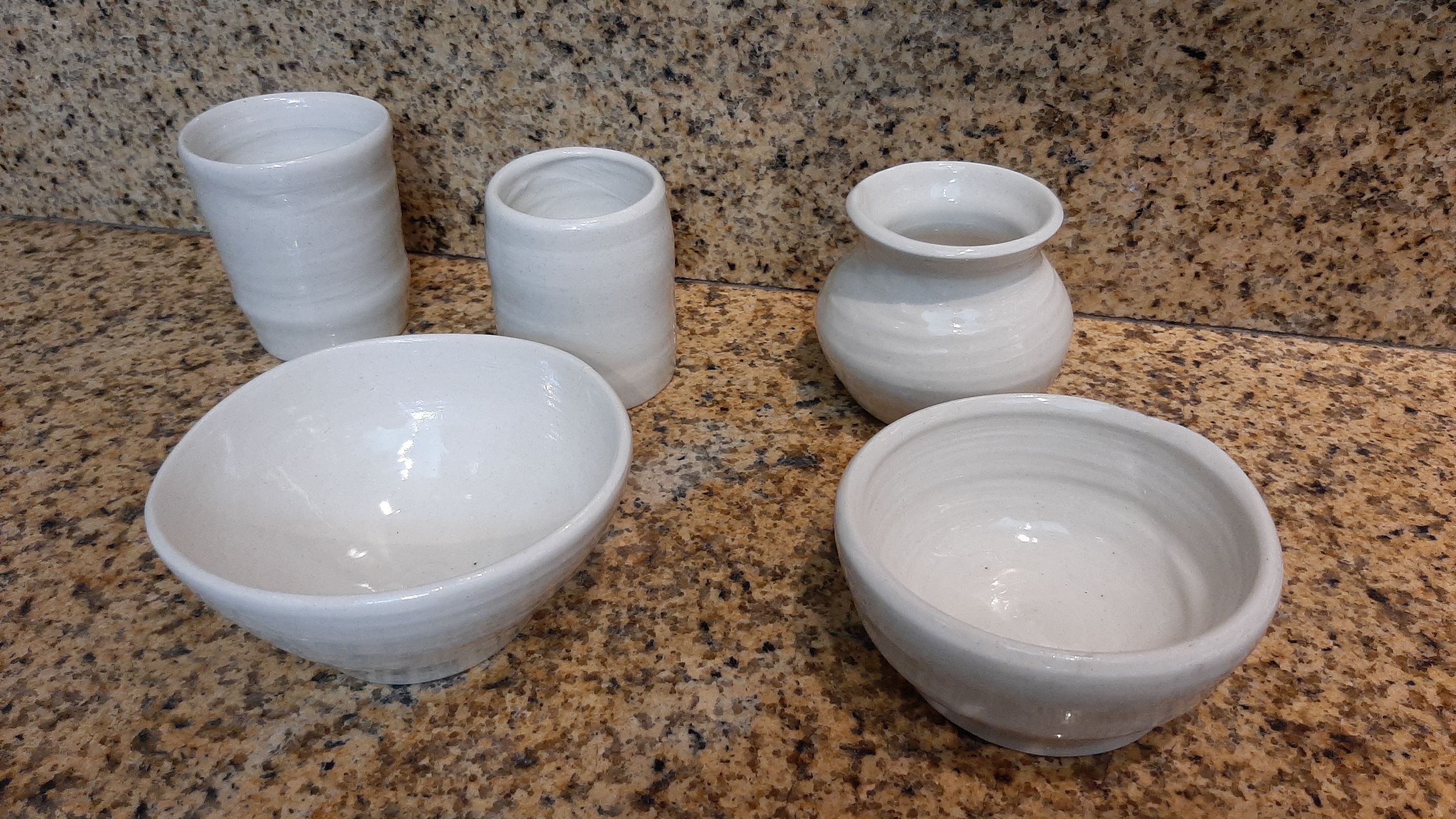 After 3days glazing and firing we got this
