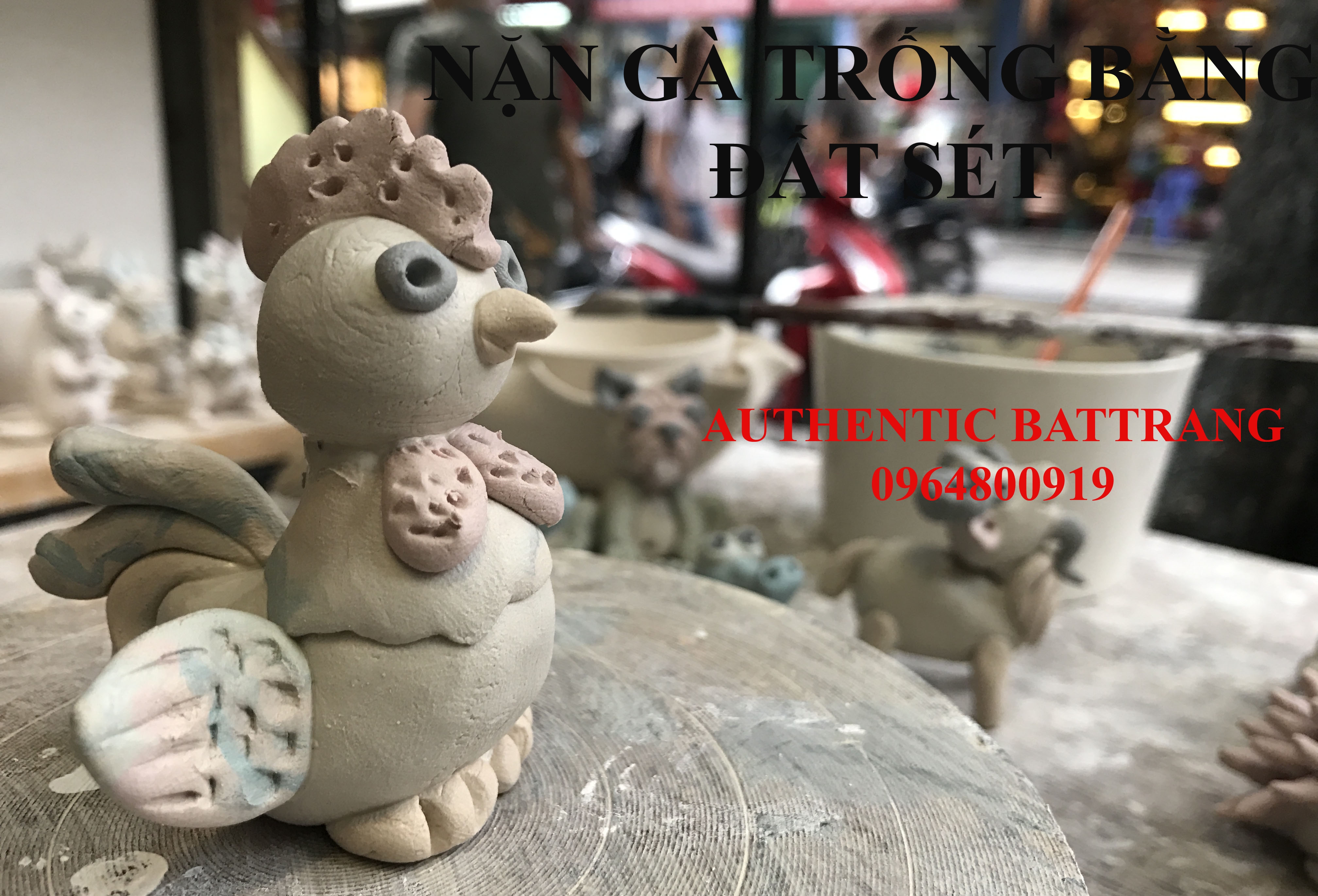 How to make a rooster by clay
