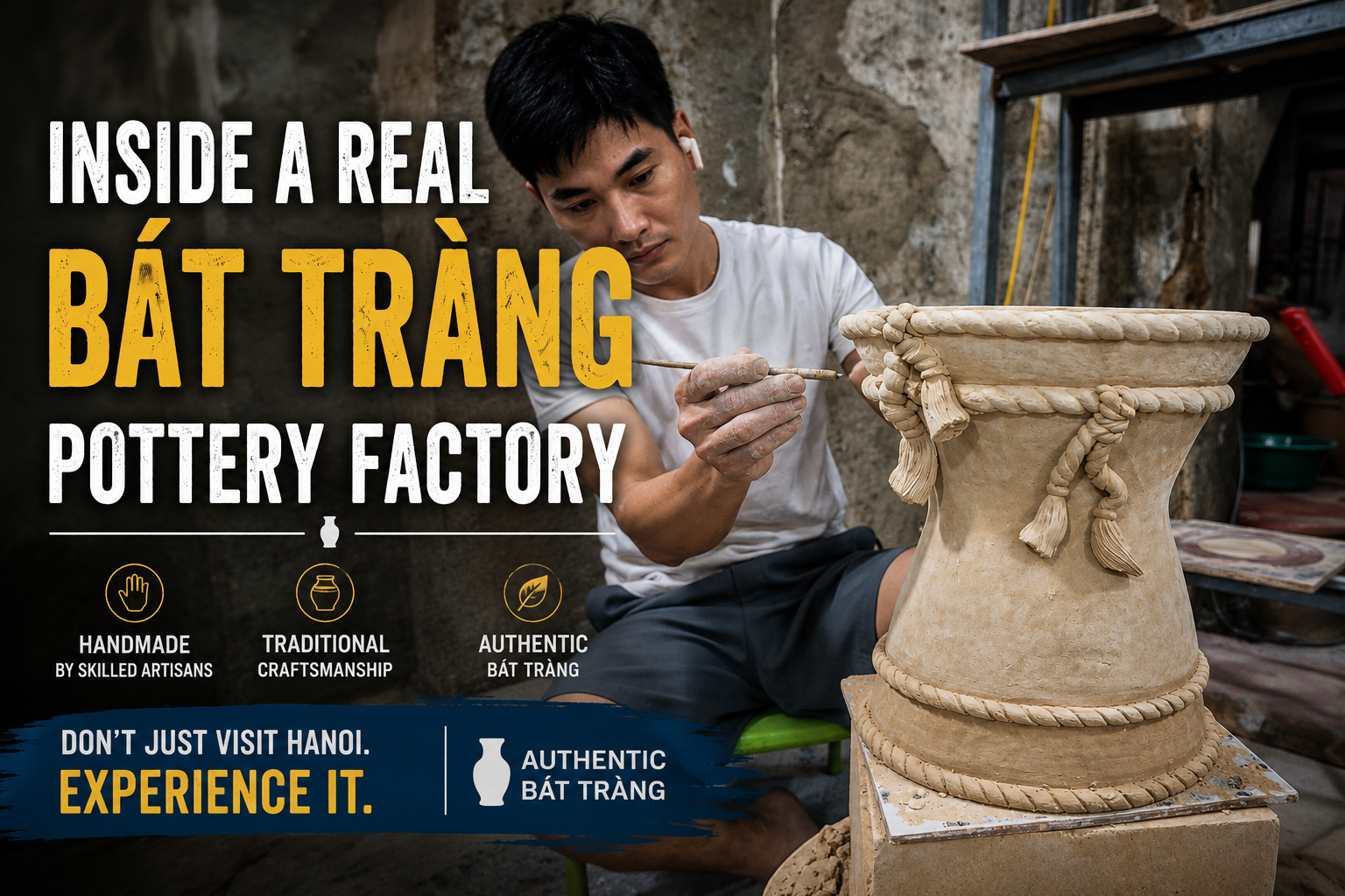 Inside a Real Bát Tràng Pottery Factory