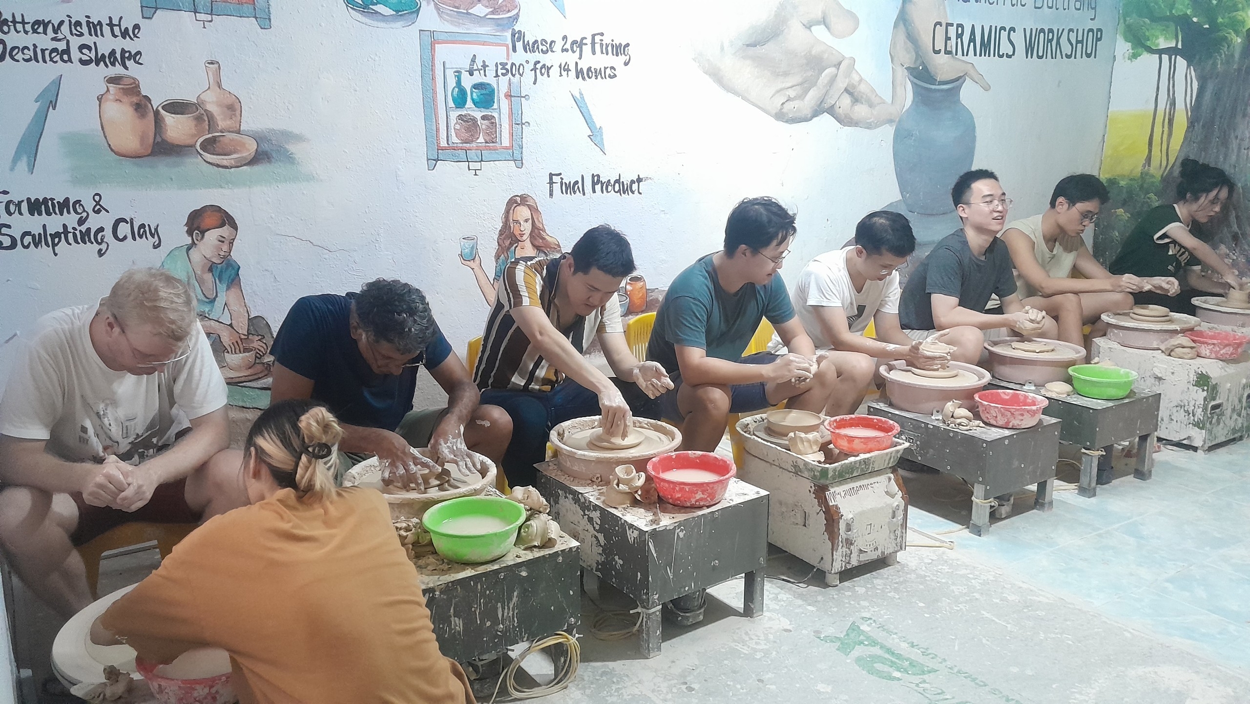 Improvements made to the pottery class in Hanoi Old Quarter!