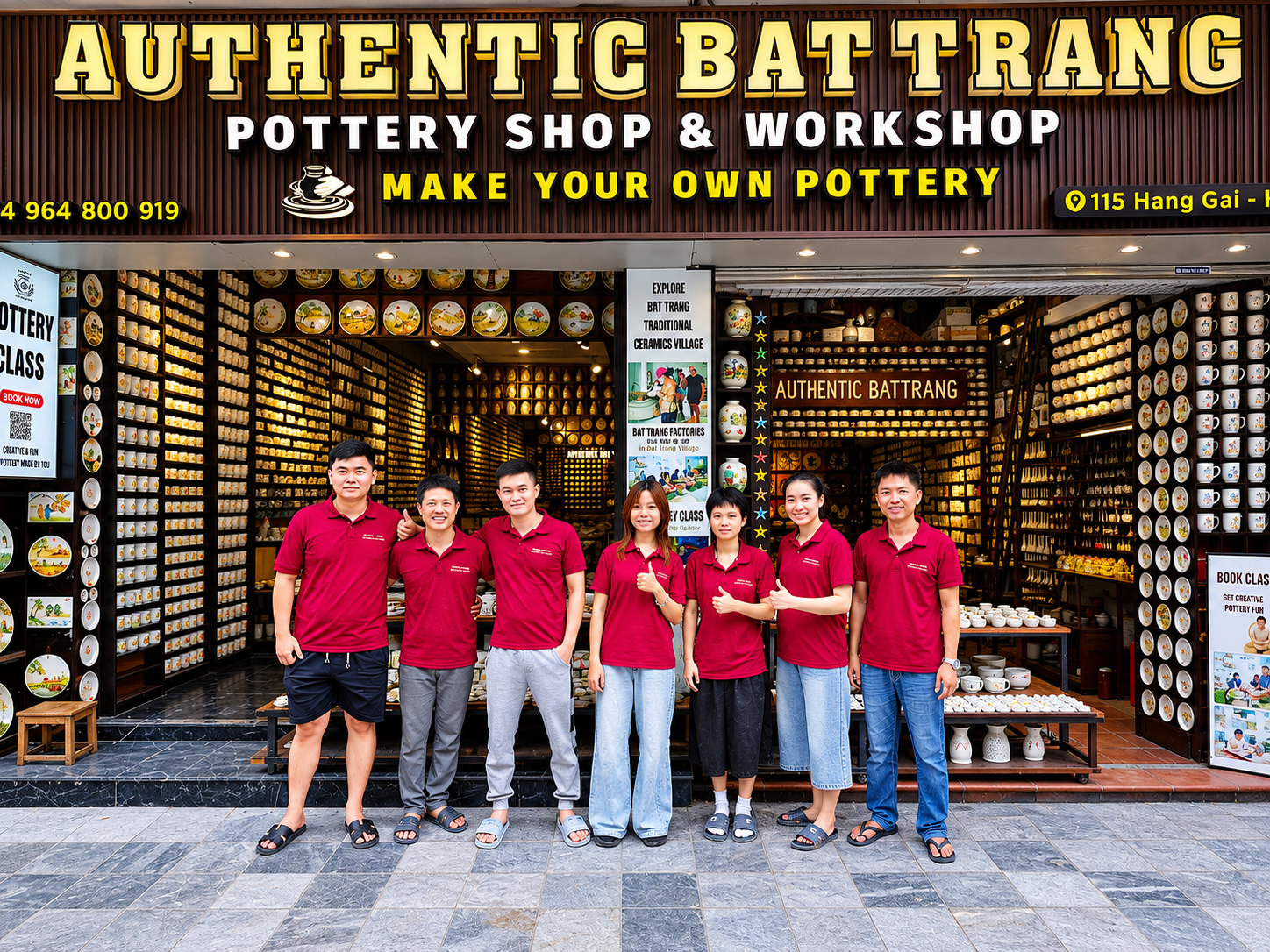 Authentic bat trang perofesional english speacking  staff 