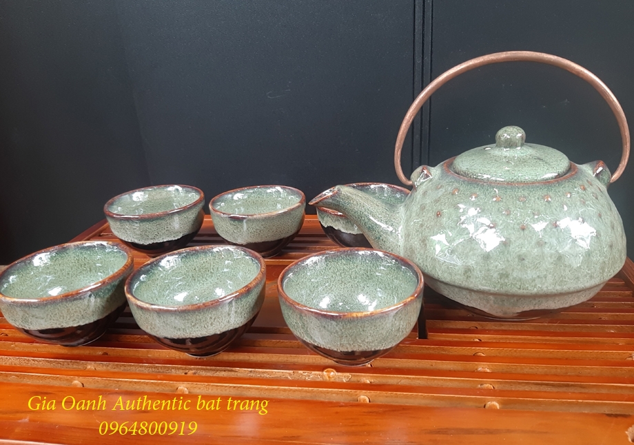 bộ ấm trà đăng cấp chi có tại gia oanh authentic bat trang 