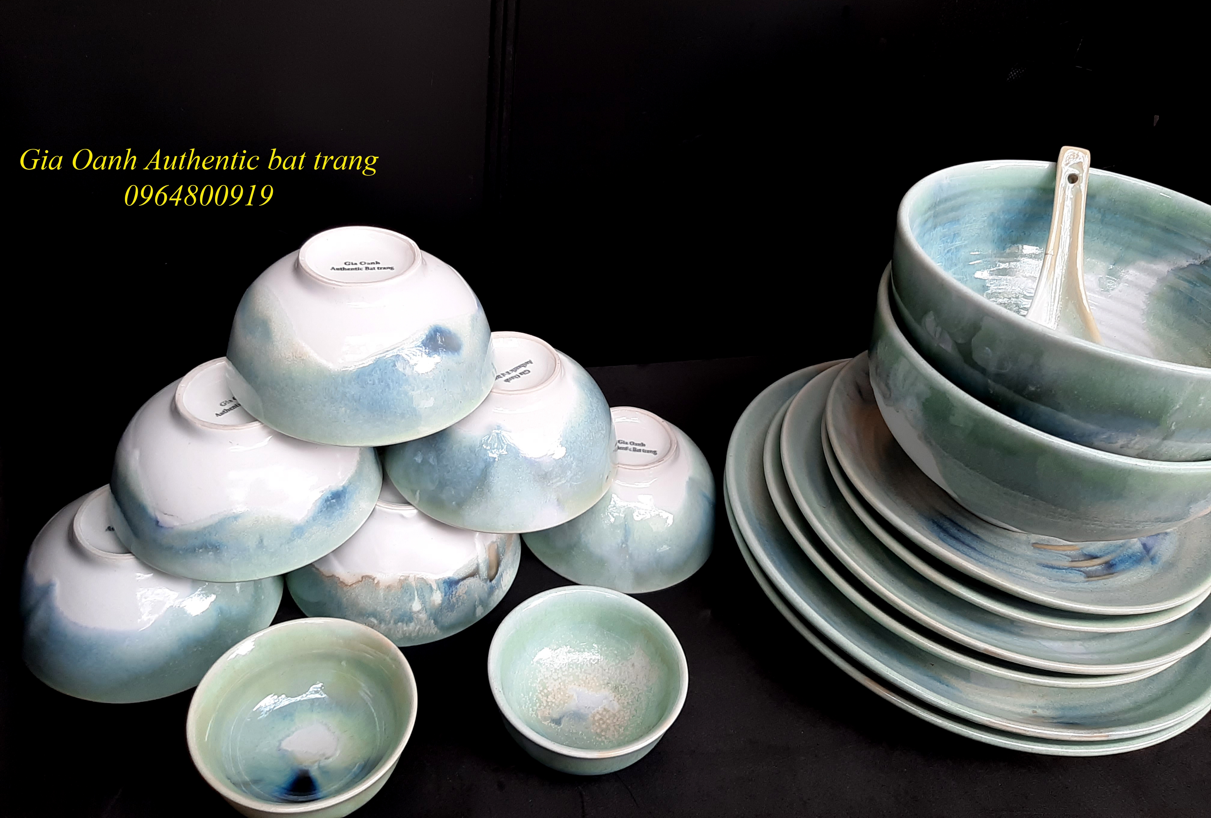 Bộ đồ ăn men ngọc trai đẳng cấp chỉ có tại Gia Oanh Authentic bat trang