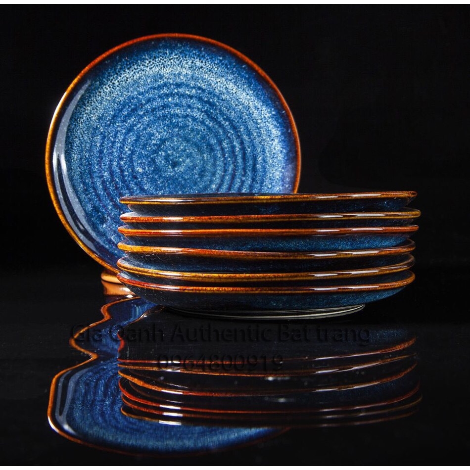 TYPES OF PREMIUM VARIOUS Blue glaze plates, SPECIALIZED FOR 5 STAR LEVEL HOTEL RESTAURANT