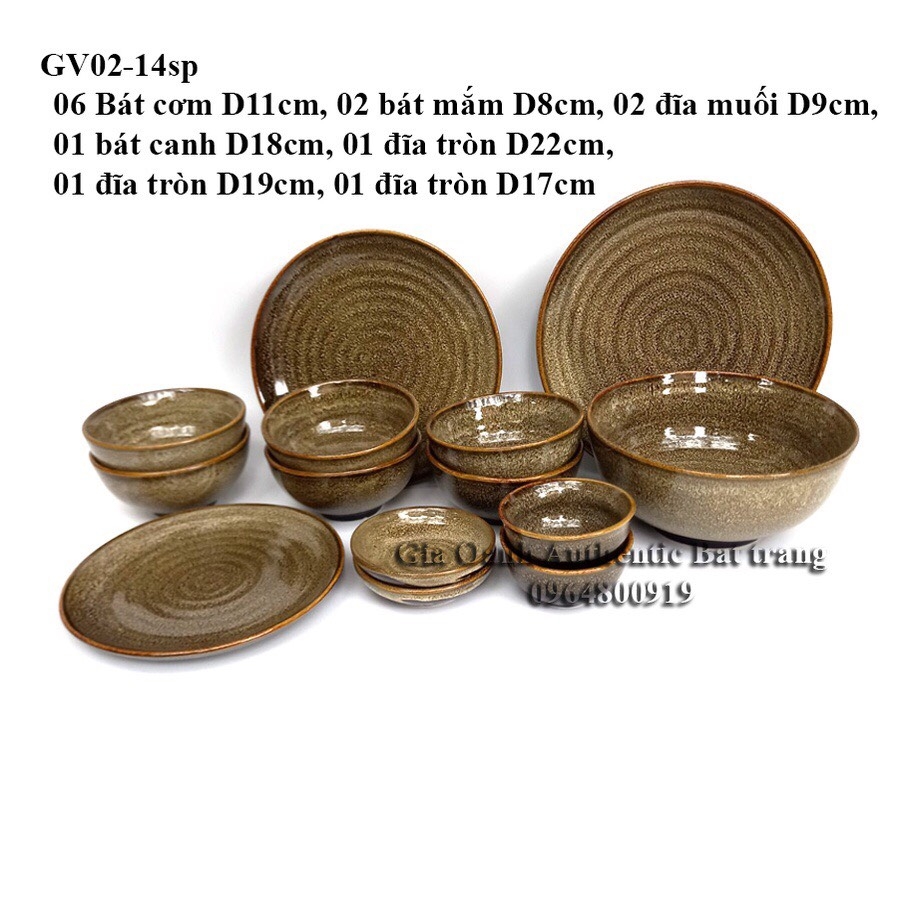 “GENERAL” Tableware, bowls, plates with yellow glazed high-class BEAUTIFUL - LUXURY - DURABLE Gia Oanh Factory Authentic bat page