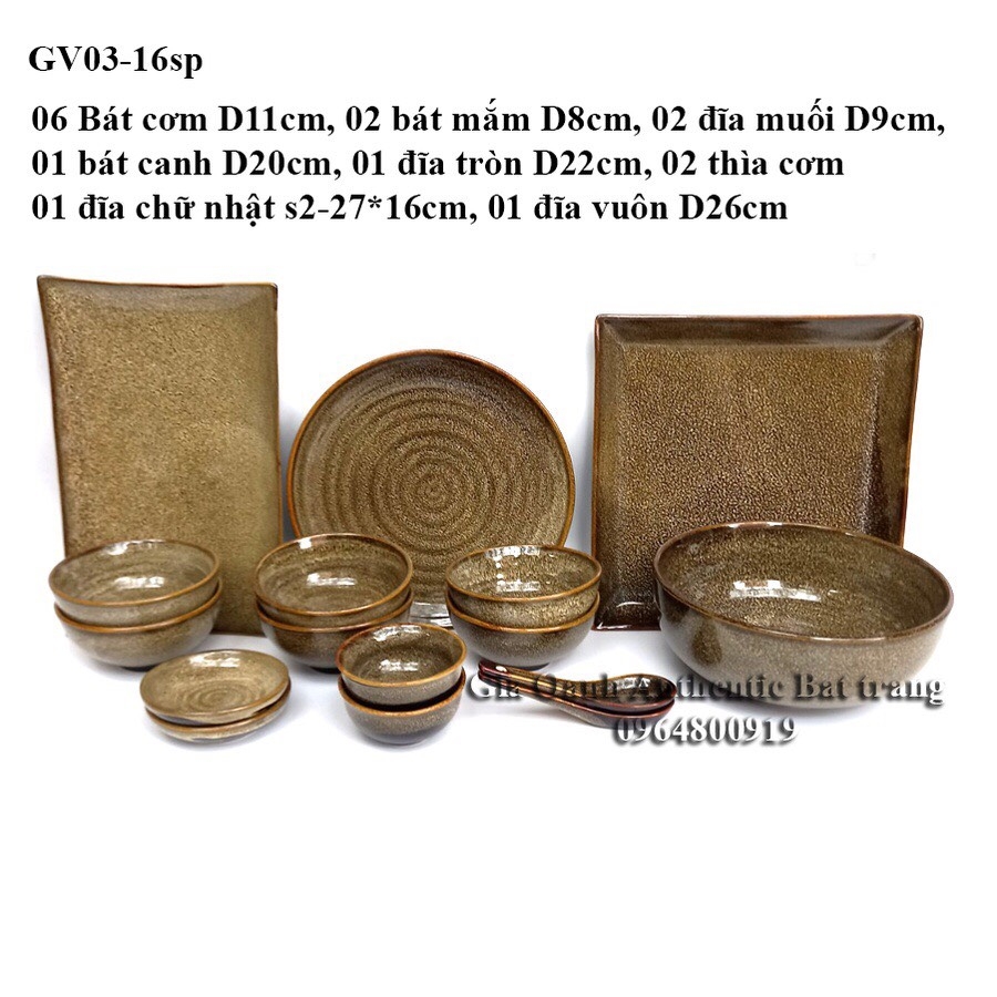 “GENERAL” Tableware, bowls, plates with yellow glazed high-class BEAUTIFUL - LUXURY - DURABLE Gia Oanh Factory Authentic bat page