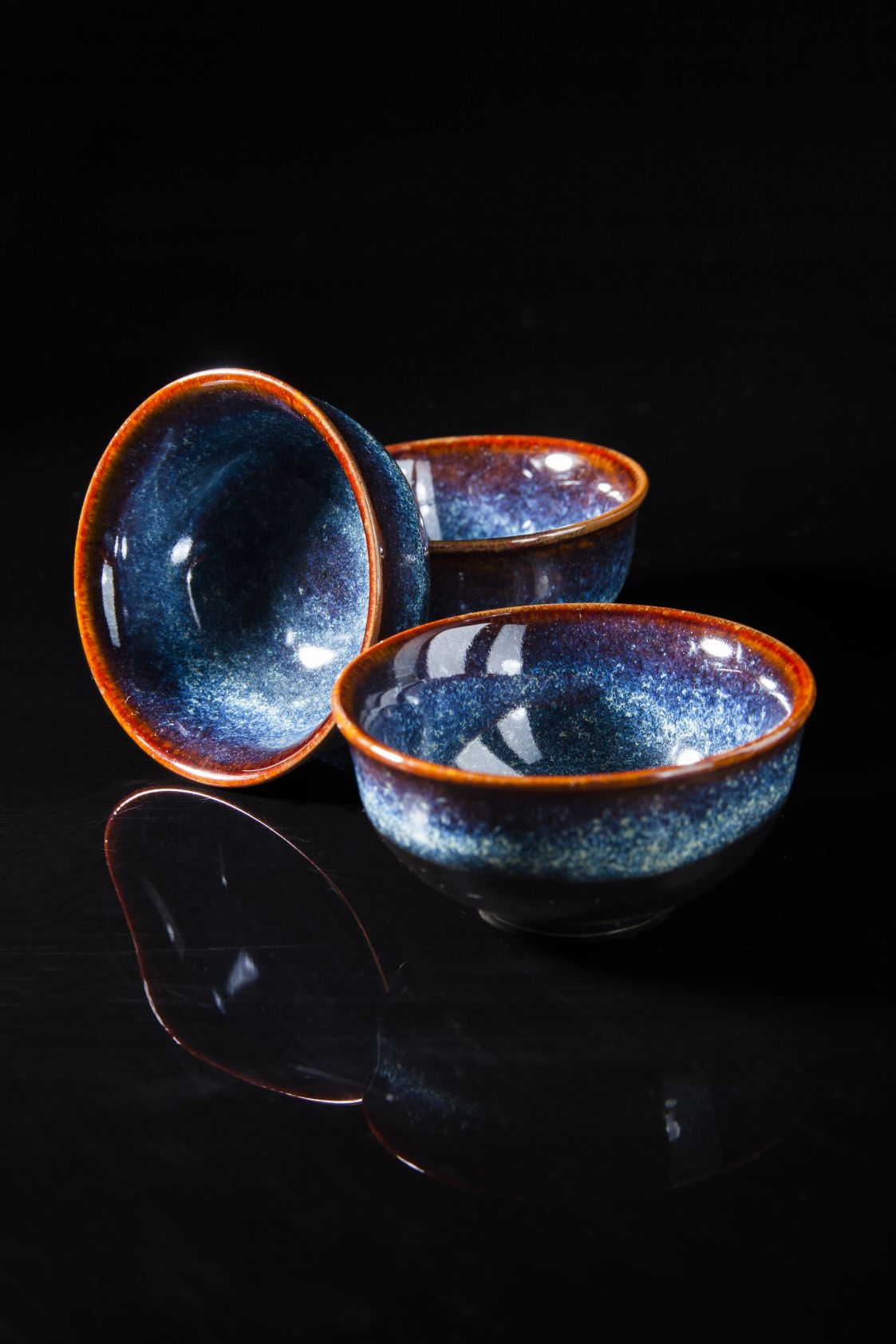 Blue glaze tea cup 1