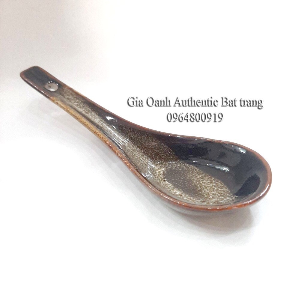 Porcelain spoon to eat rice and soup - HIGH-QUALITY FIRE enamel - Specializes in restaurants and hotels - Gia Oanh Ceramics Factory Authentic Bat Trang