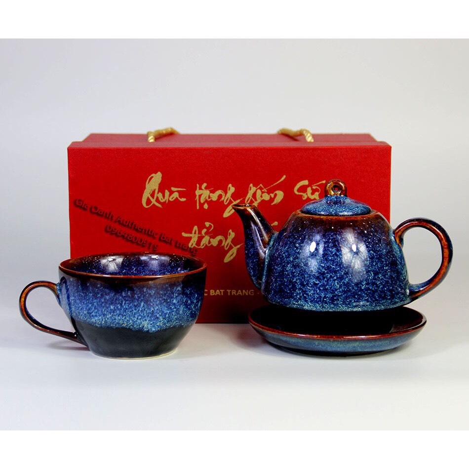 Gift sets teapots, cups for the occasion of Tet, housewarming, Corporate gifts - High-class - Beautiful - Luxury ceramics