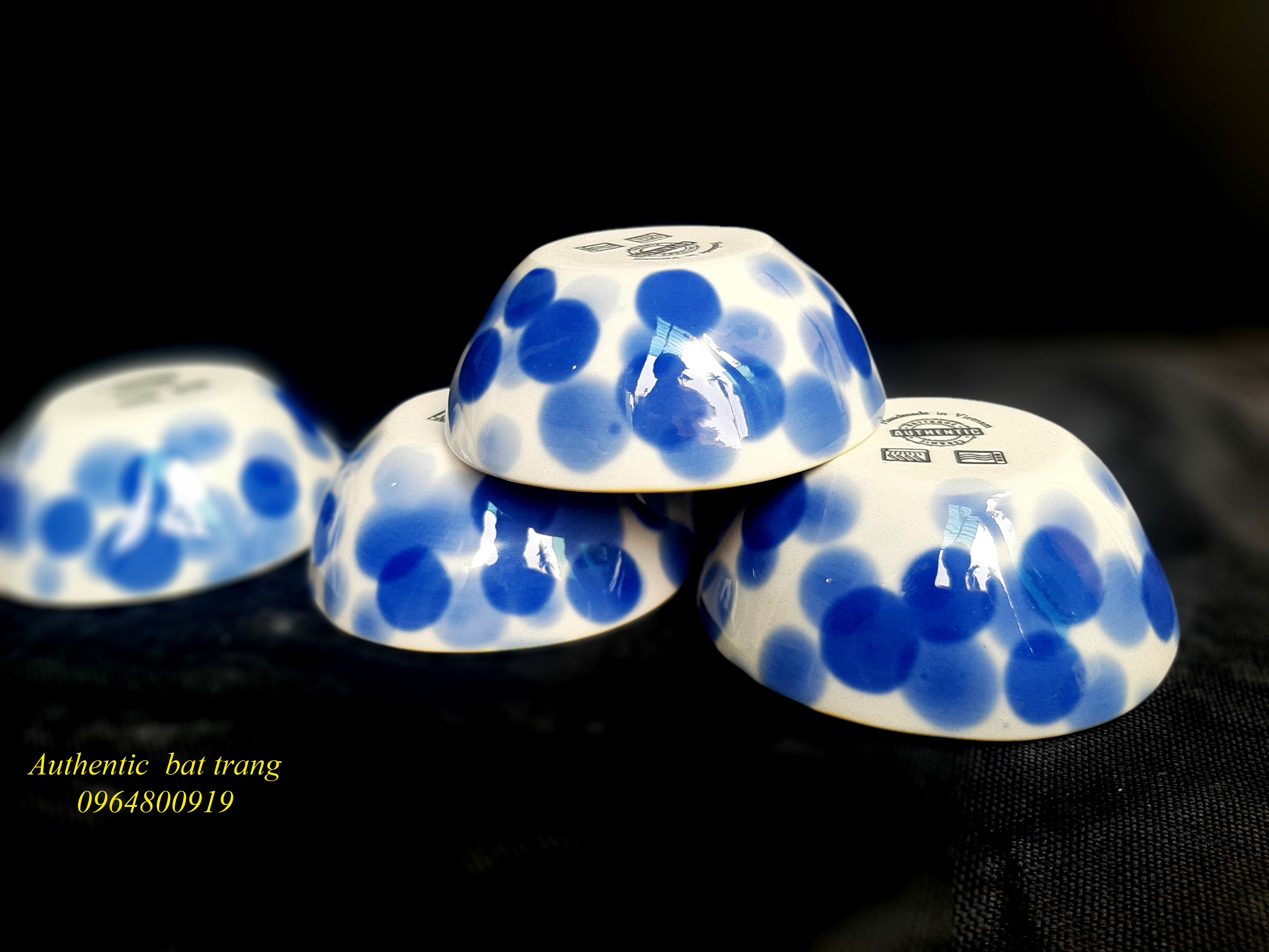 Fish sauce bowl/  Bát mắm xuất âu sản phẩm vẽ tay thủ công tại xưởng gốm sứ Authentic bat trang