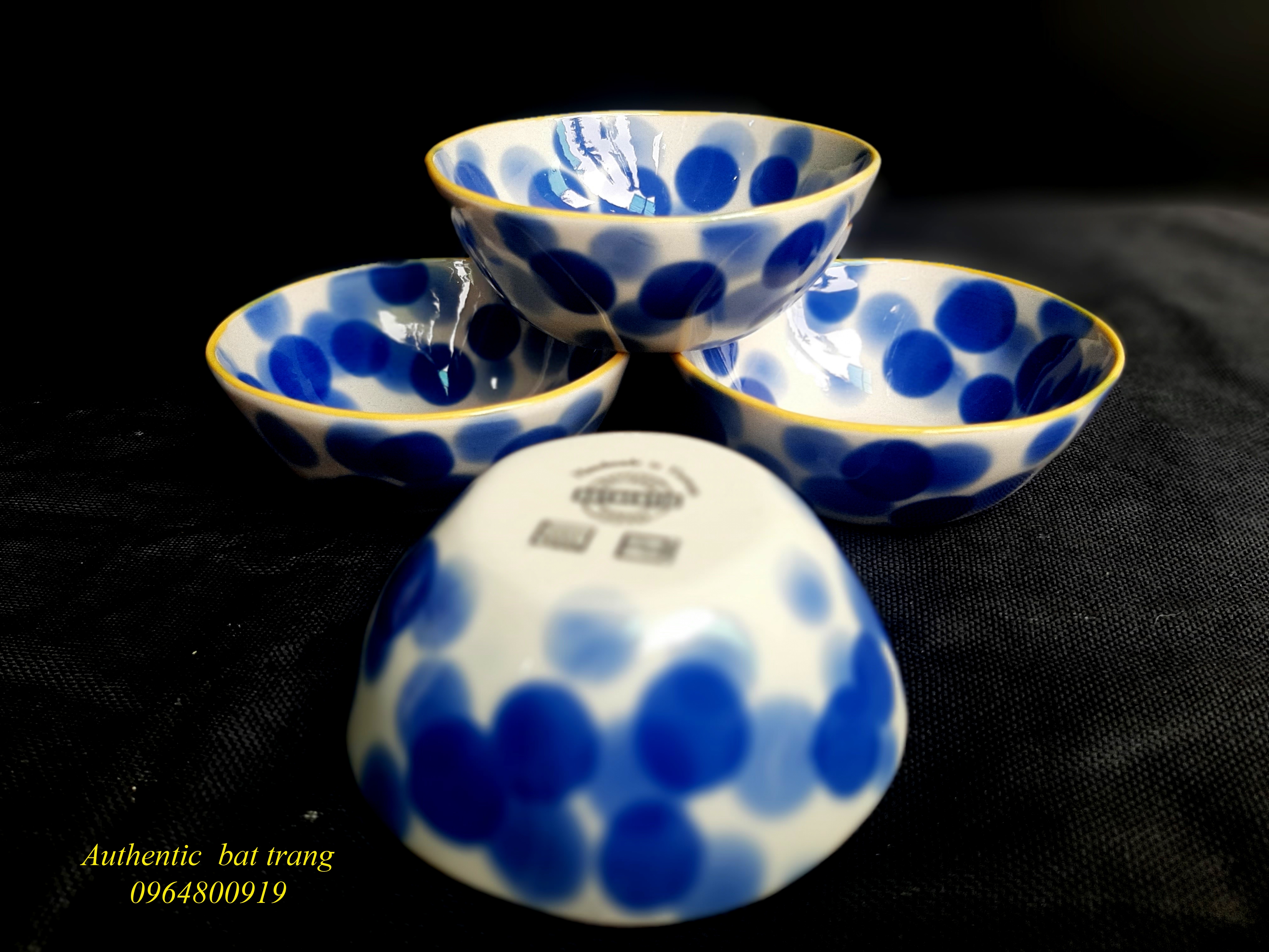 Fish sauce bowl/  Bát mắm xuất âu sản phẩm vẽ tay thủ công tại xưởng gốm sứ Authentic bat trang