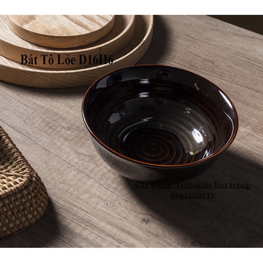 Bowls (for soup, pho)  glaze wings stickers- PREMIUM - Authentic Gia Oanh workshop specializing in hotel restaurant ceramics