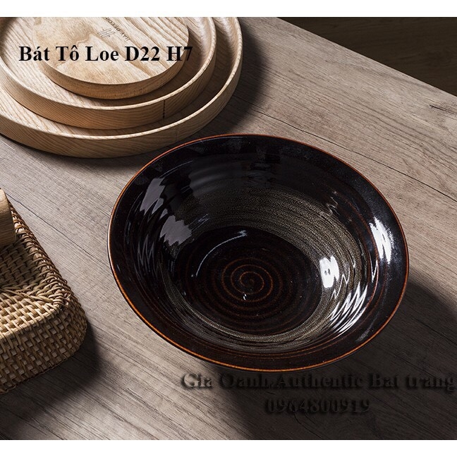 Bowls (for soup, pho)  glaze wings stickers- PREMIUM - Authentic Gia Oanh workshop specializing in hotel restaurant ceramics