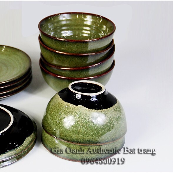 PREMIUM moss enamel tableware - specialized for 5-star hotel restaurants - Gia Oanh Ceramics Factory Authentic Bat Trang