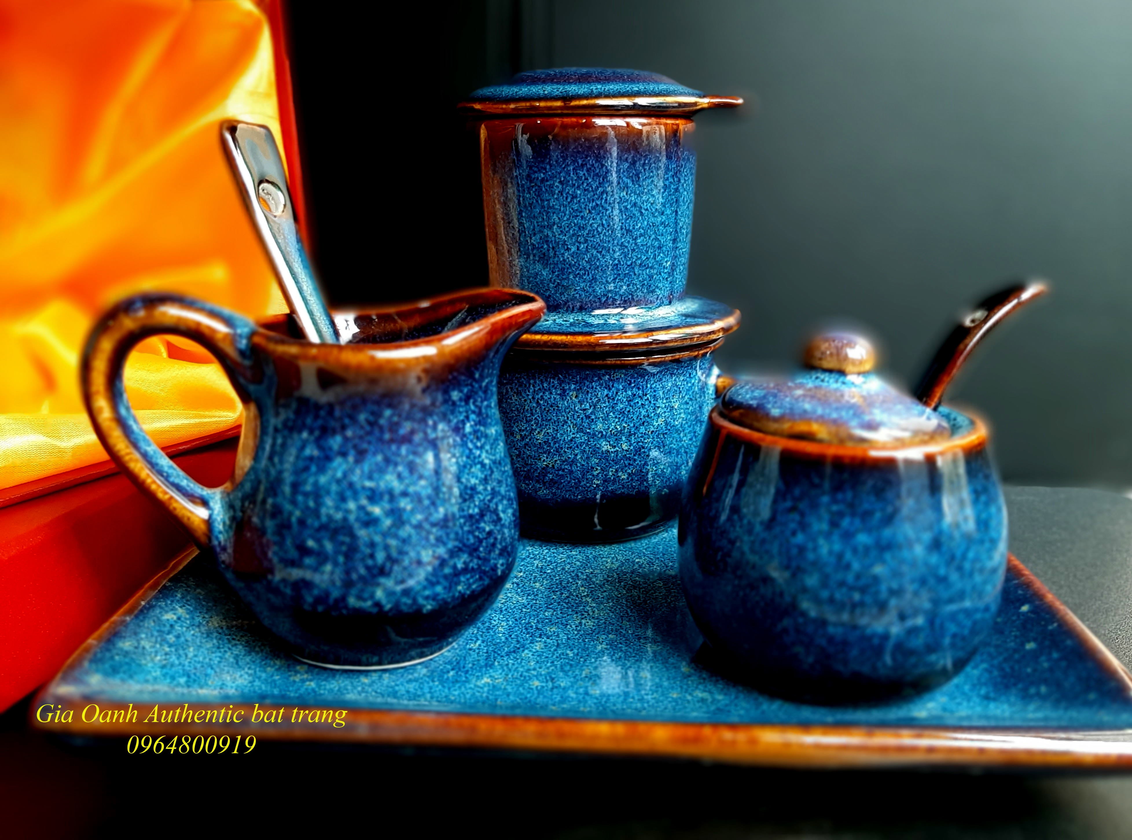 COFFEE GIFT SET S2 -BỘ QUÀ TẶNG CÀ PHÊ PHIN -HÀNG QUÀ TẶNG GỐM SỨ ĐỘC ĐÁO VÀ Ý NGHĨA CỦA GIA OANH AUTHENTIC BAT TRANG