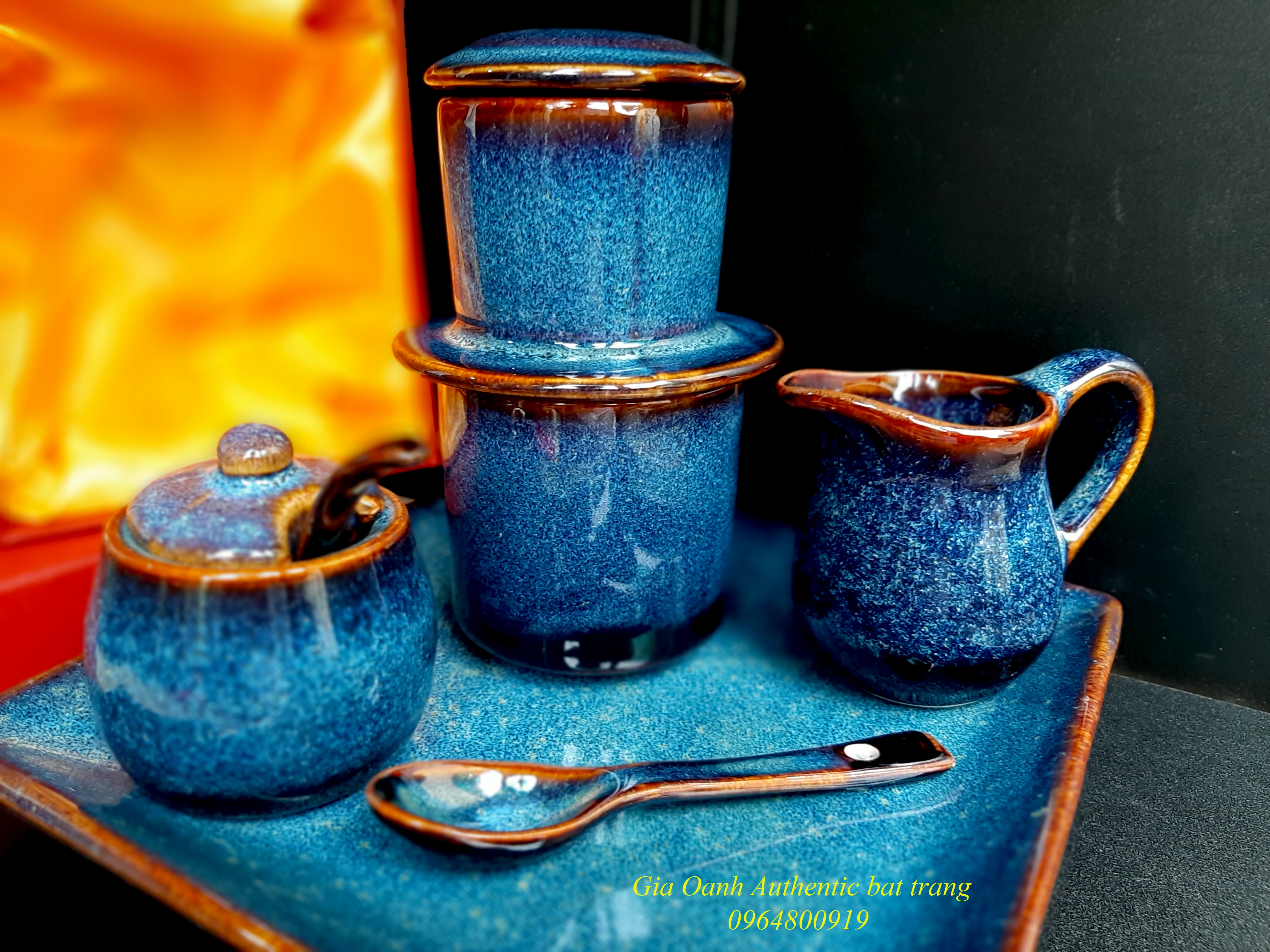 COFFEE GIFT SET S3 -BỘ QUÀ TẶNG CÀ PHÊ PHIN -HÀNG QUÀ TẶNG GỐM SỨ ĐỘC ĐÁO VÀ Ý NGHĨA CỦA GIA OANH AUTHENTIC BAT TRANG