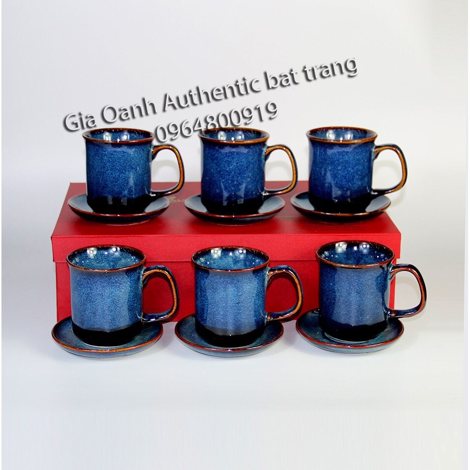 HOT- LUNAR NEW YEAR GIFT SET 2022- SET OF 6 LUXURY VARIOUS Enamel Cups and Discs - BEAUTIFUL AND LUXURY by Authentic Bat Trang