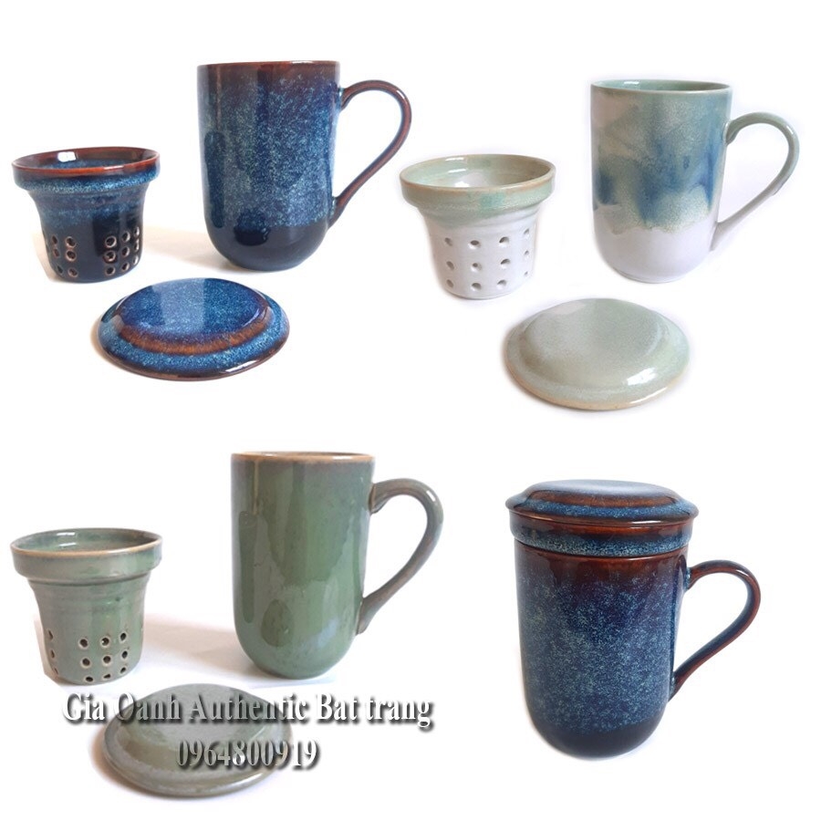 GENERAL - HIGH-QUALITY VARIOUS TEA FILTER SET - GIA OANH AUTHENTIC BAT TRANG CERAMIC FACTORY
