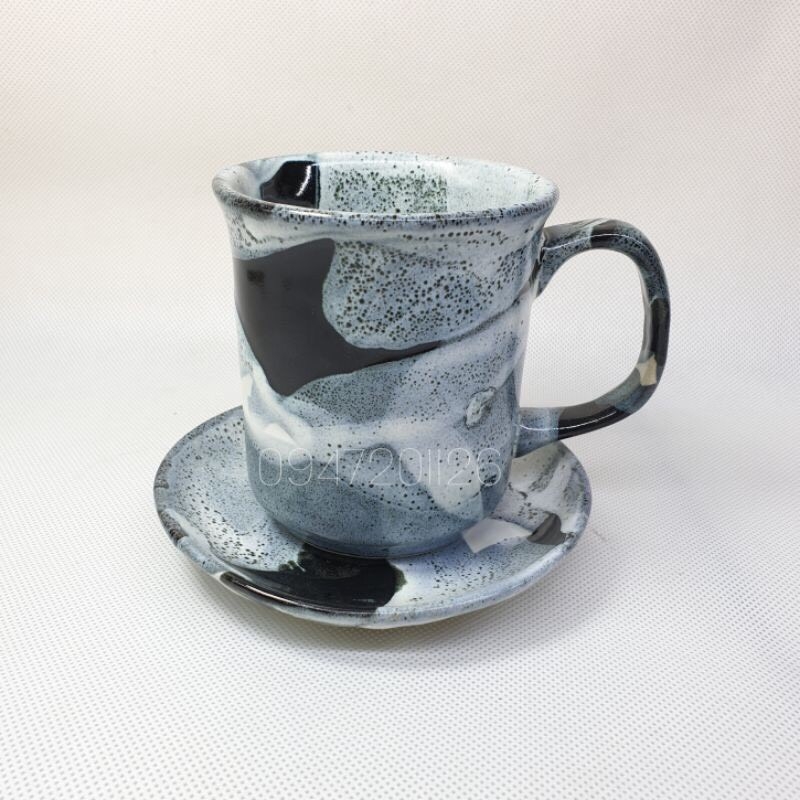 BEAUTIFUL - Unique artistic enamel drink cup - high-quality glaze made in authentic bat Trang factory