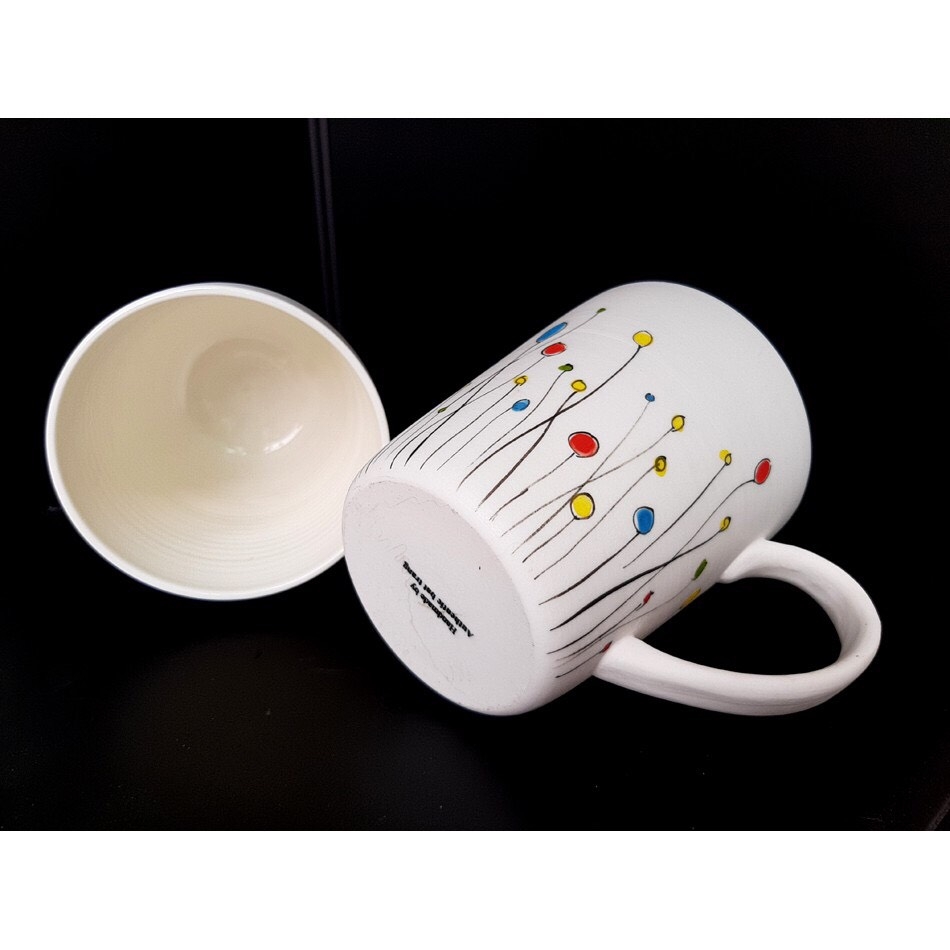 BLOOM TEA CUPS- Tea Cups hand-painted motifs - MANUFACTURED AT AUTHENTIC BAT TRANG FACTORY