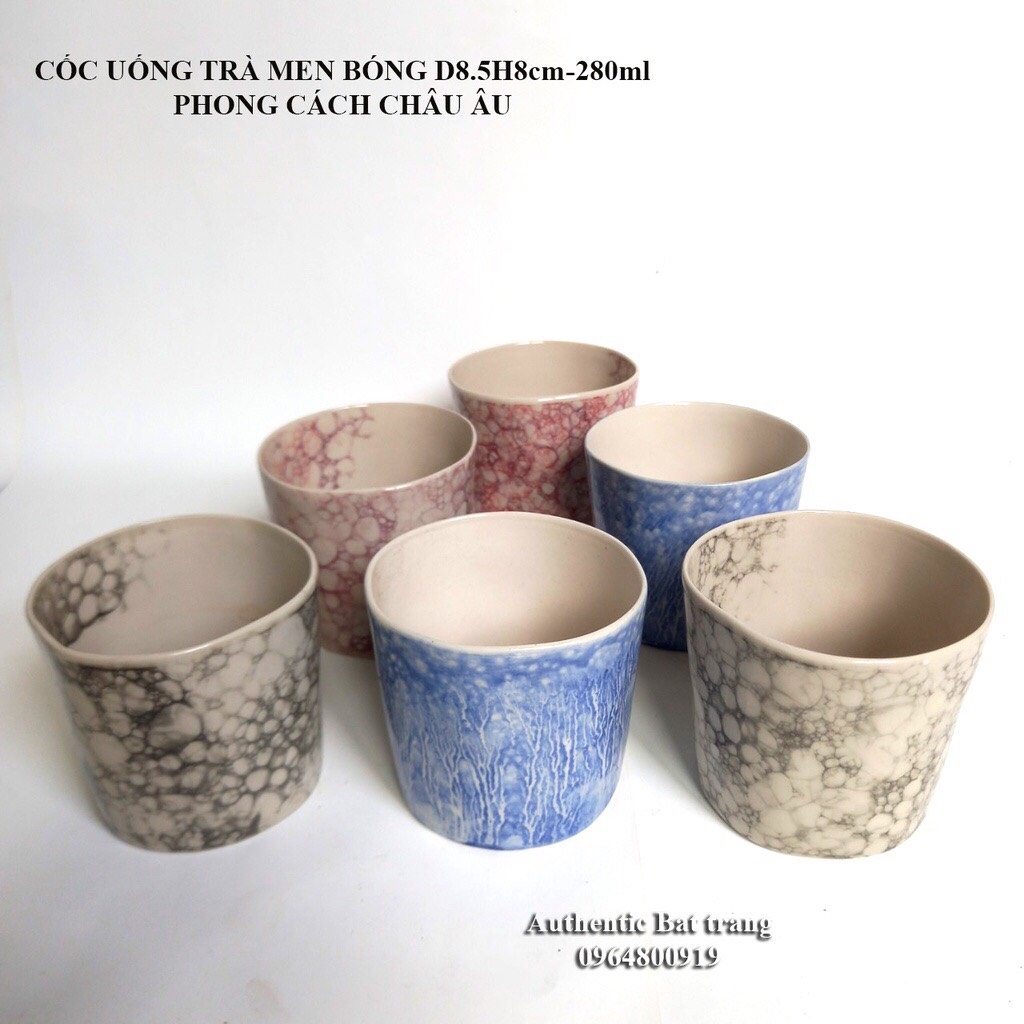 BEAUTIFUL AND LUXURY  tea cups D8.5H8cm-280ml European Style- Authentic Ceramics