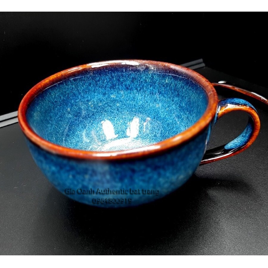 CAPPUCCINO CUPS / HIGH-CLASS ENAMEL TEA DRINK - SPECIALIZED FOR RESTAURANTS, 5 * HOTELS - GIA OANH AUTHENTIC BAT TRANG