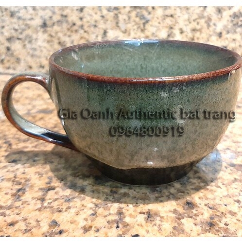 CAPPUCCINO CUPS / HIGH-CLASS ENAMEL TEA DRINK - SPECIALIZED FOR RESTAURANTS, 5 * HOTELS - GIA OANH AUTHENTIC BAT TRANG
