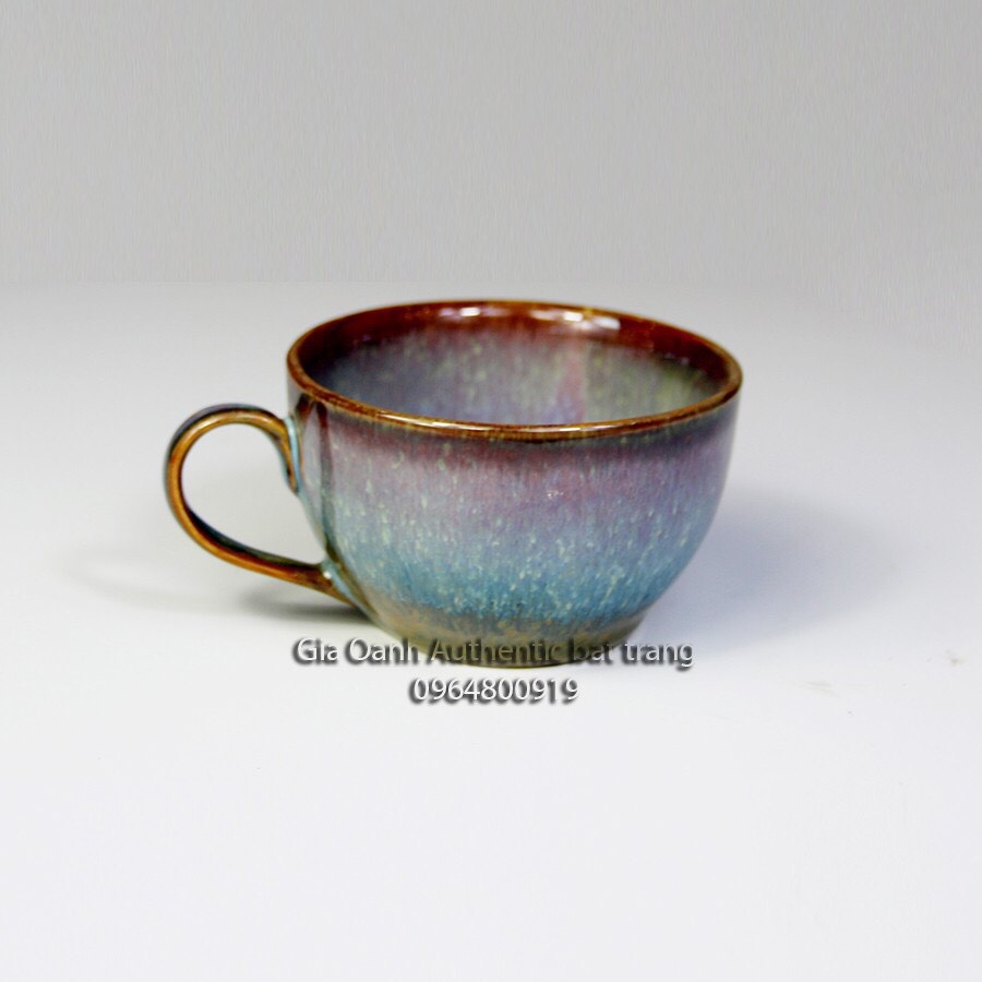 CAPPUCCINO CUPS / HIGH-CLASS ENAMEL TEA DRINK - SPECIALIZED FOR RESTAURANTS, 5 * HOTELS - GIA OANH AUTHENTIC BAT TRANG