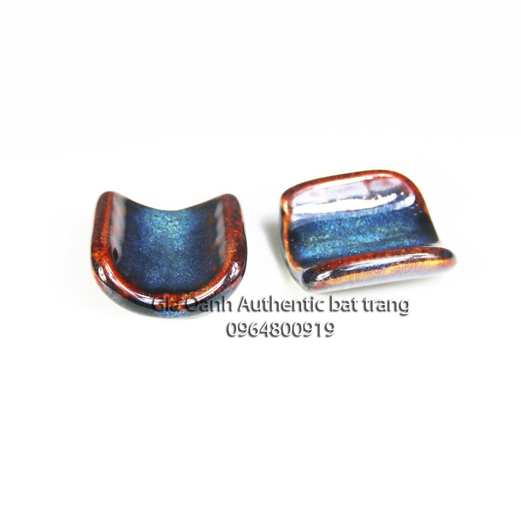 CHOPSTICK HOLDER - HIGH-QUALITY blue glaze - hotel restaurant - Gia Oanh Ceramics Factory Authentic Bat Trang