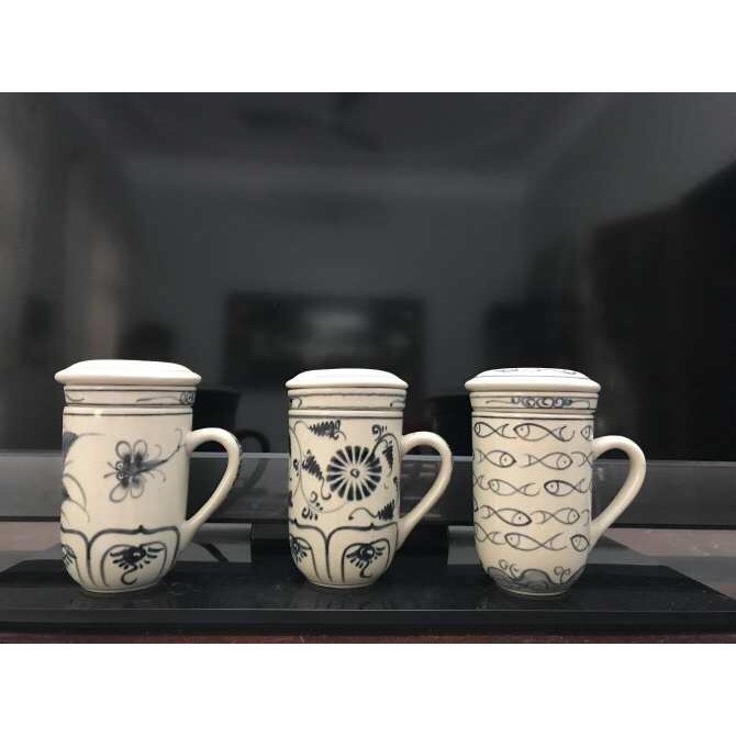 Standard Bat Trang - Hand-painted tea strainer set