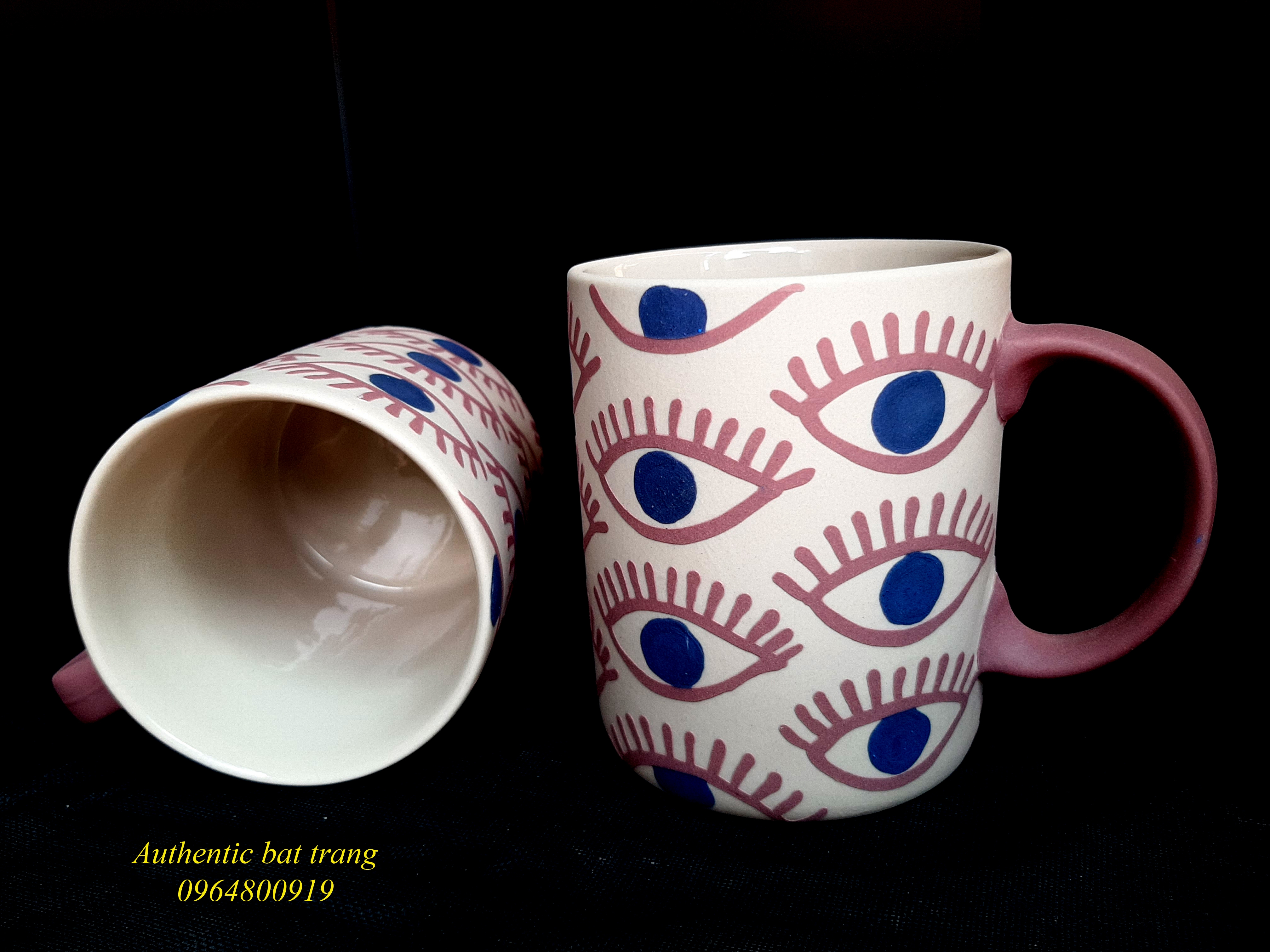 Cốc mắt sản phẩm cốc uống trà, uống cà phê độc đáo thiết kế theo phong cách châu âu