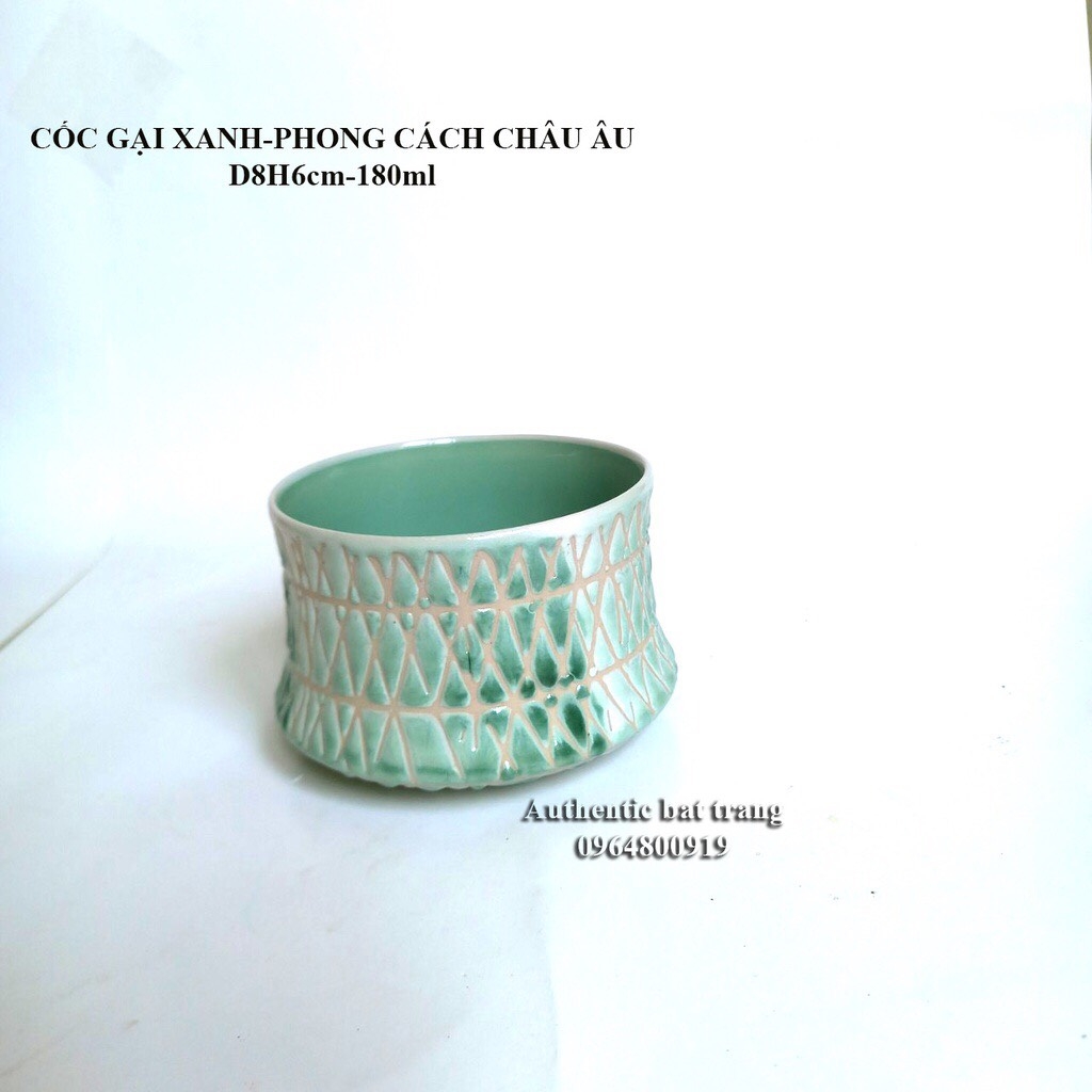 TEA, COFFEE Cup with scratched motifs EUROPEAN STYLE - LUXURY - LUXURY - UNIQUE. Authentic Bat Trang Ceramics Factory