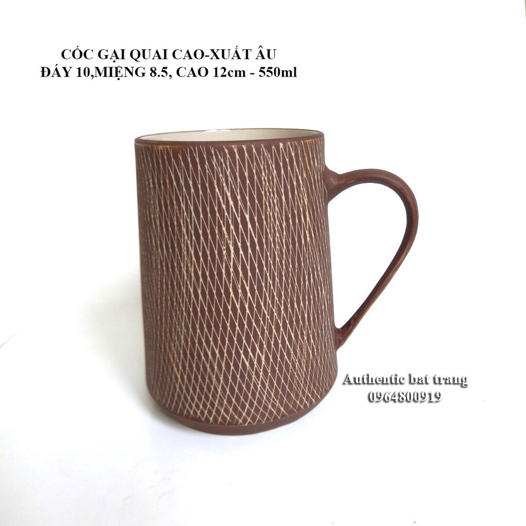 TEA, COFFEE Cup with scratched motifs EUROPEAN STYLE - LUXURY - LUXURY - UNIQUE. Authentic Bat Trang Ceramics Factory