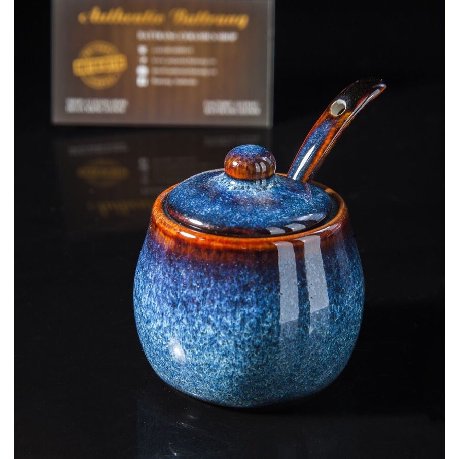 Condiment set - Toothpick jar - Sugar jar - Fish sauce pot, high-grade variable yeast Specialized for restaurants, 5-star hotels