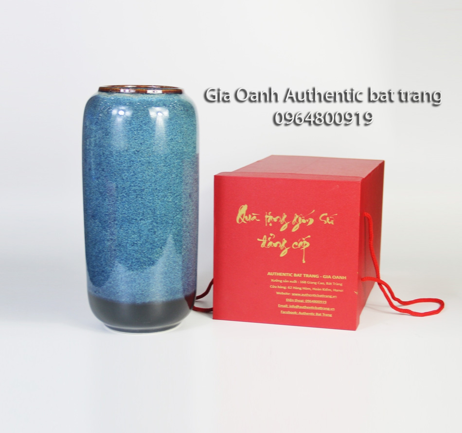 Bình cắm hoa đào đẹp cho tết nguyên đán - sản phẩm men hỏa biến đẳng cấp