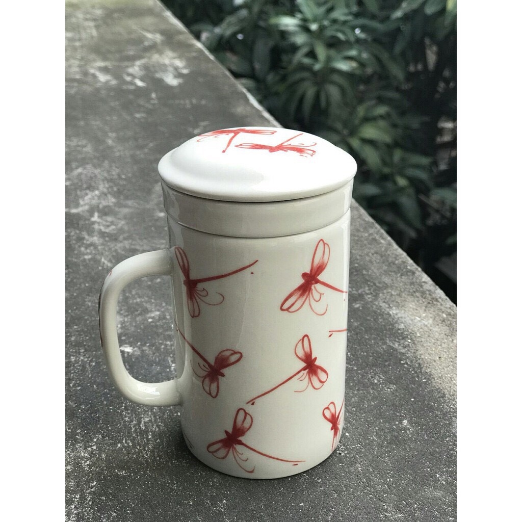 High-quality Bat Trang ceramic tea strainer cups - hand-painted product by famous Bat Trang craftsmen