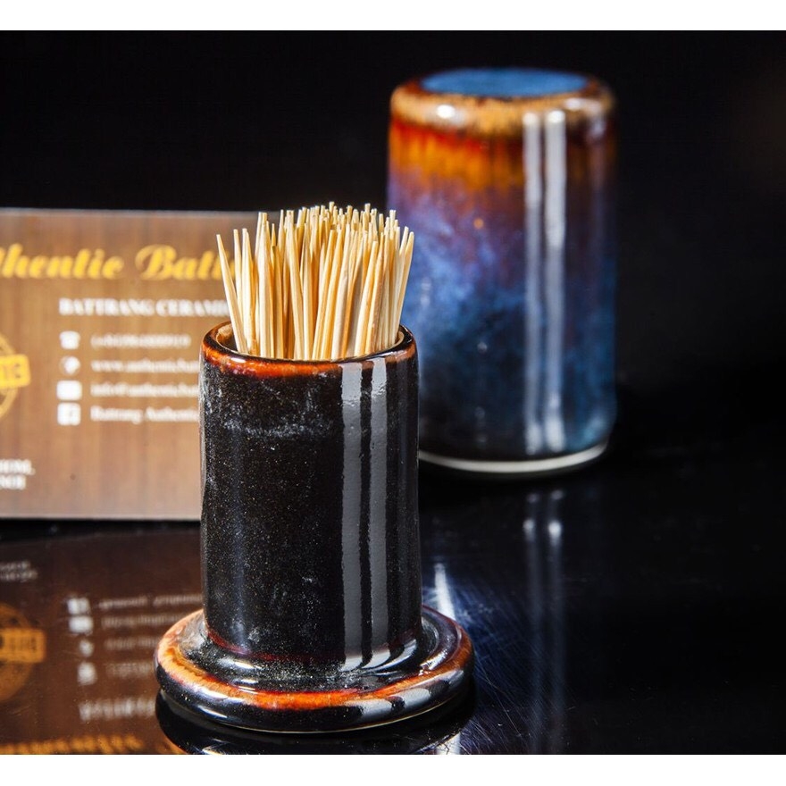 Condiment set - Toothpick jar - Sugar jar - Fish sauce pot, high-grade variable yeast Specialized for restaurants, 5-star hotels
