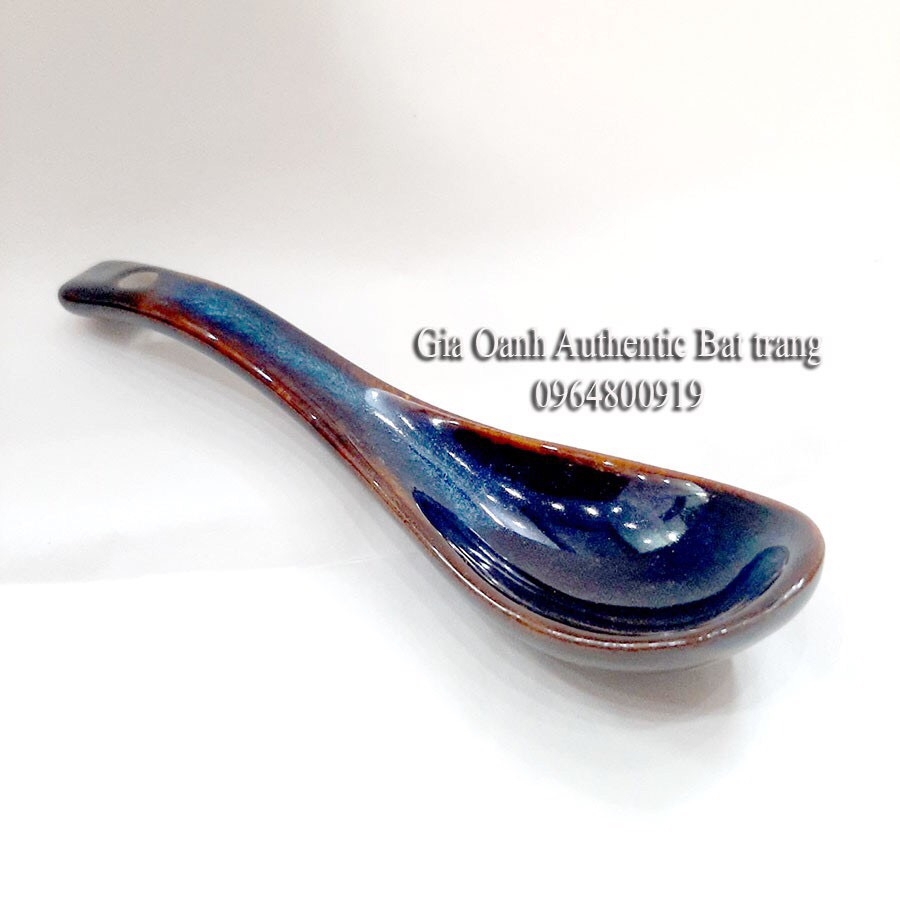 Porcelain spoon to eat rice and soup - HIGH-QUALITY FIRE enamel - Specializes in restaurants and hotels - Gia Oanh Ceramics Factory Authentic Bat Trang