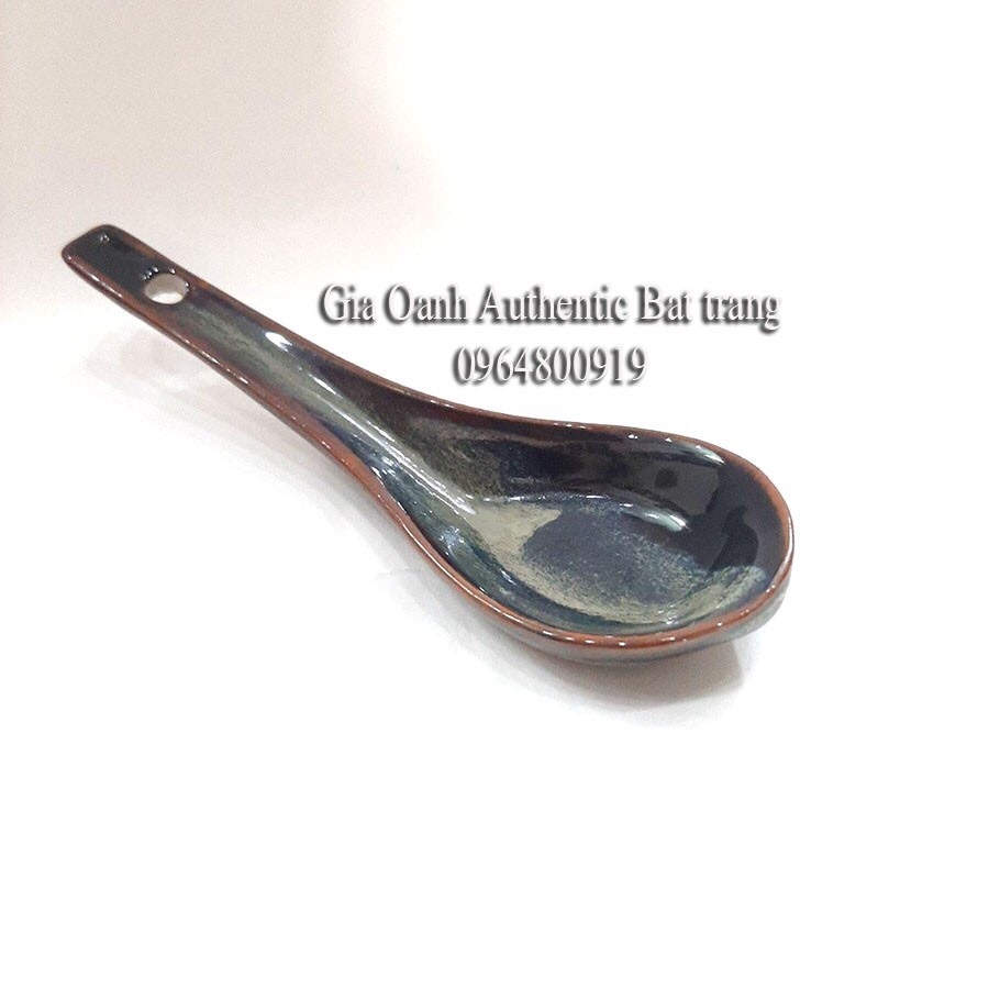 Porcelain spoon to eat rice and soup - HIGH-QUALITY FIRE enamel - Specializes in restaurants and hotels - Gia Oanh Ceramics Factory Authentic Bat Trang