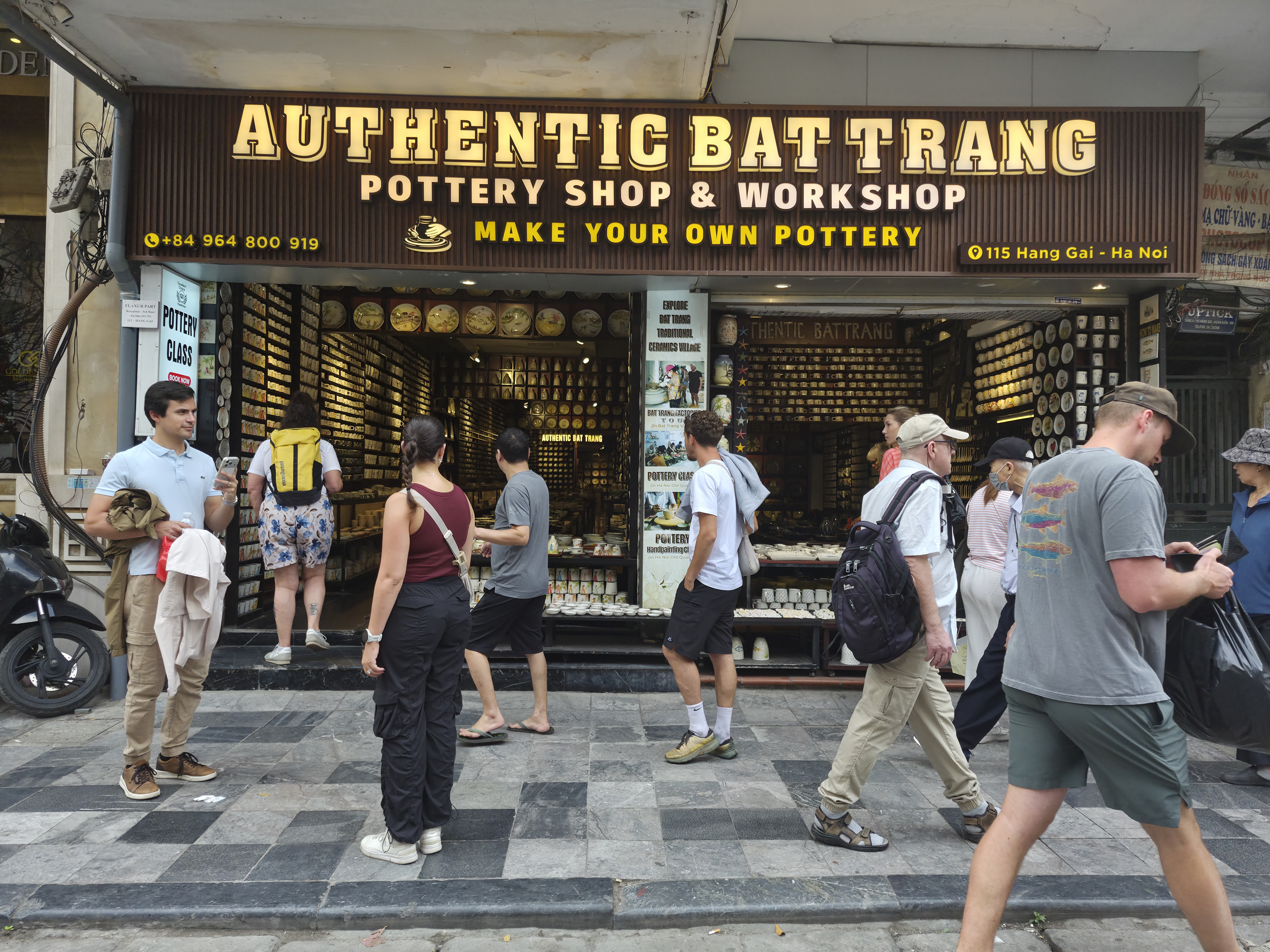 authentic bat trang pottery shop and workshop